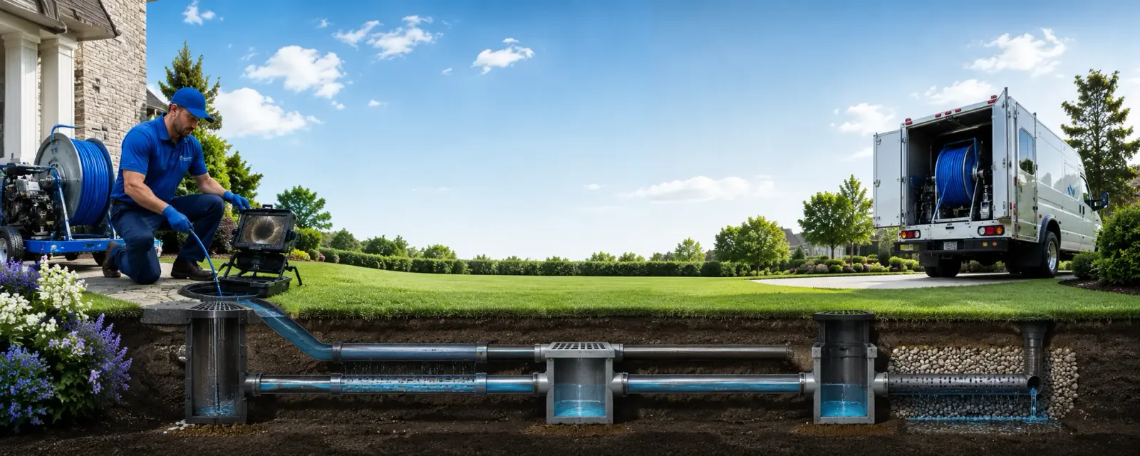 Outdoor drain cleaning information for Warrensville, NC